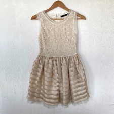 Anthropologie Ark & Co Mini Gold Shimmer Holiday Party Dress New Year