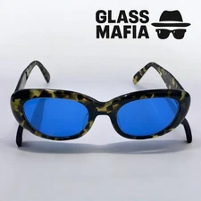 Hakusan Optical Shop ◆Sunglasses/Tokko pattern/BLU/Men's//