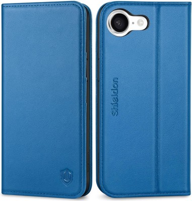 Hülle für iPhone 16e 5G 6,1'', Echt Leder Wallet Case [RFID Schutz][Karten Sl