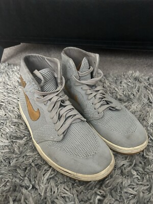Size 12 - Air Jordan 1 Retro OG Flyknit High Wolf Grey