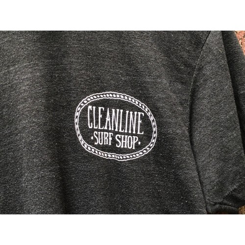 The Track Shirt Cleanline Surf Shop Seaside Oregon T Shirt Gray Graphic Sz S - Picture 4 of 5