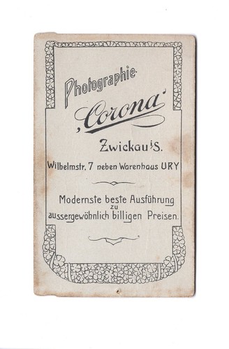CDV Foto Studentika Burschenschaft - Zwickau 1900er - Picture 2 of 2