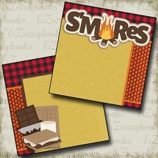 S'MORES - NPM - 2 Premade Scrapbook Pages - EZ Layout 2423
