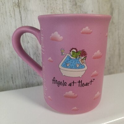 Paper Island Steingut Engel im Herzen Becher Tasse Tee Kaffee heiße Schokolade 