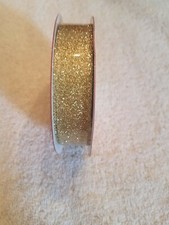 Gold Glitter Ribbon 12 feet upc 639277571083