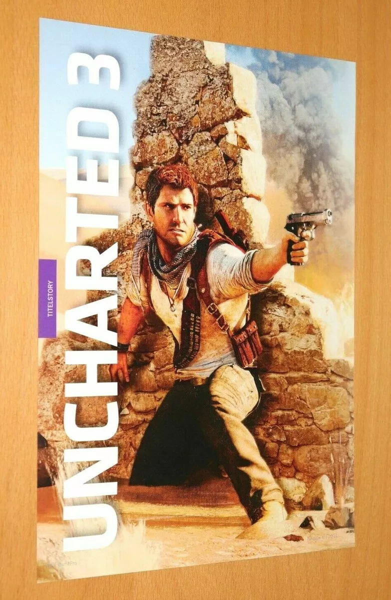 Uncharted 3 Drake's Deception PS3 Ps4 Promo Poster / Ad Art Print  Advertisement