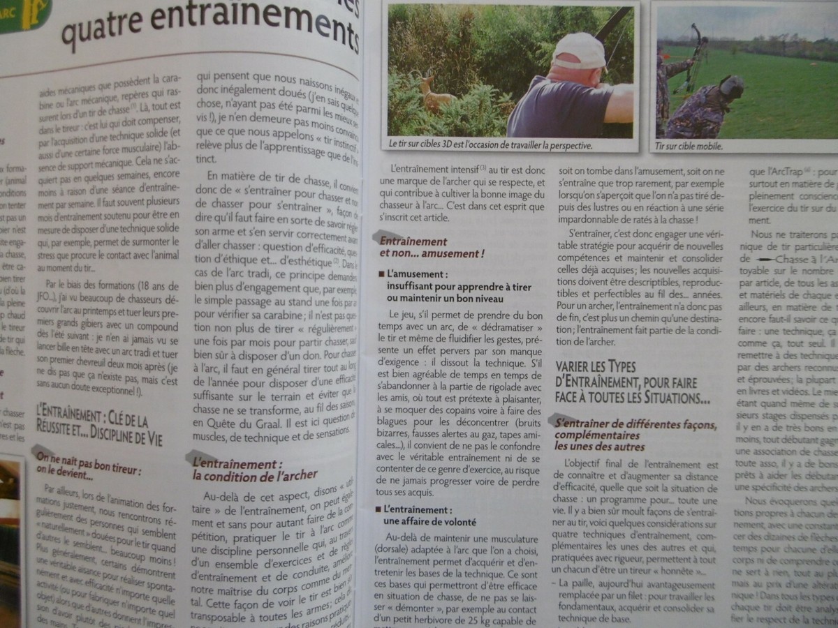 CHASSE A L'ARC n°3 daté de 2013 - REVUE CHASSE A L'ARC