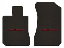 Lloyd Berber Front Mats for '08-10 Challenger w/Block Red on Black Challenger