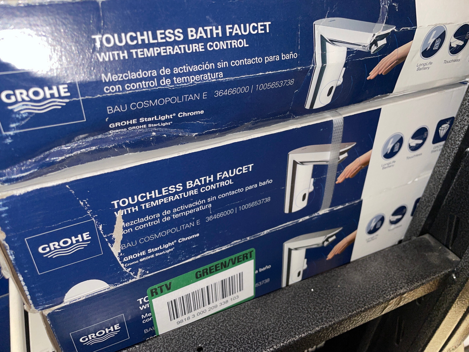 GROHE 36466000 Bau Cosmopolitan Battery Powered Touchless Bathroom