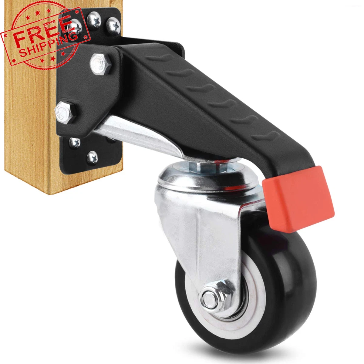 Retractable Casters Heavy Duty Bench Caster Wheels Designed