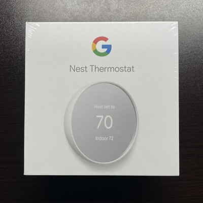 Google Nest Smart Thermostat, Snow - GA01334-US