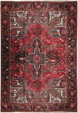 8x10' Semi Antique Traditional Heeriz Iraan Rug  73869