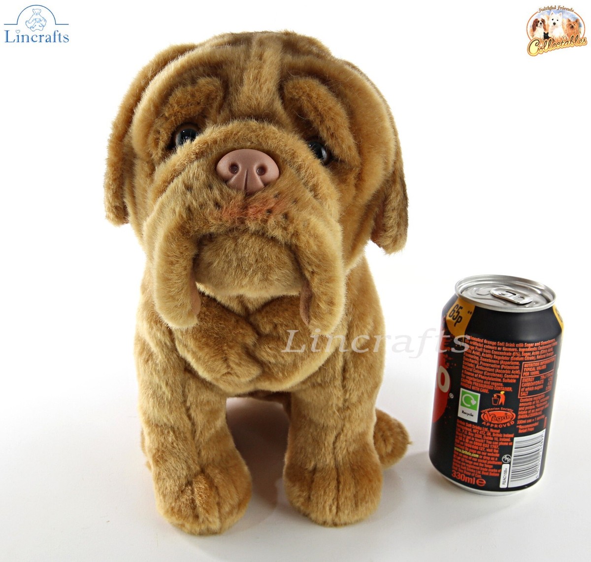 Faithful Friends Dogue De Bordeaux Puppy Dog Plush Soft Toy Animal