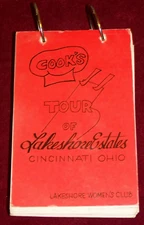 Lakeshore Women's Club Cookbook 1984 Cincinnati Ohio Lakeshore Estates