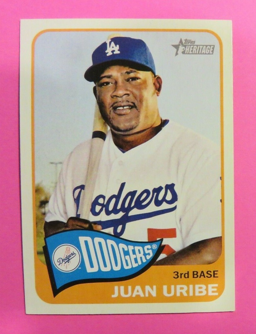 2014 Topps Heritage, Los Angeles Dodgers JUAN URIBE Dominican
