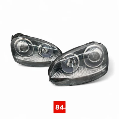VW Golf 5 V / Jetta 3 Xenon Look Scheinwerfer Halogen H7 GTI GLI R32 Look - Bild 1 von 4