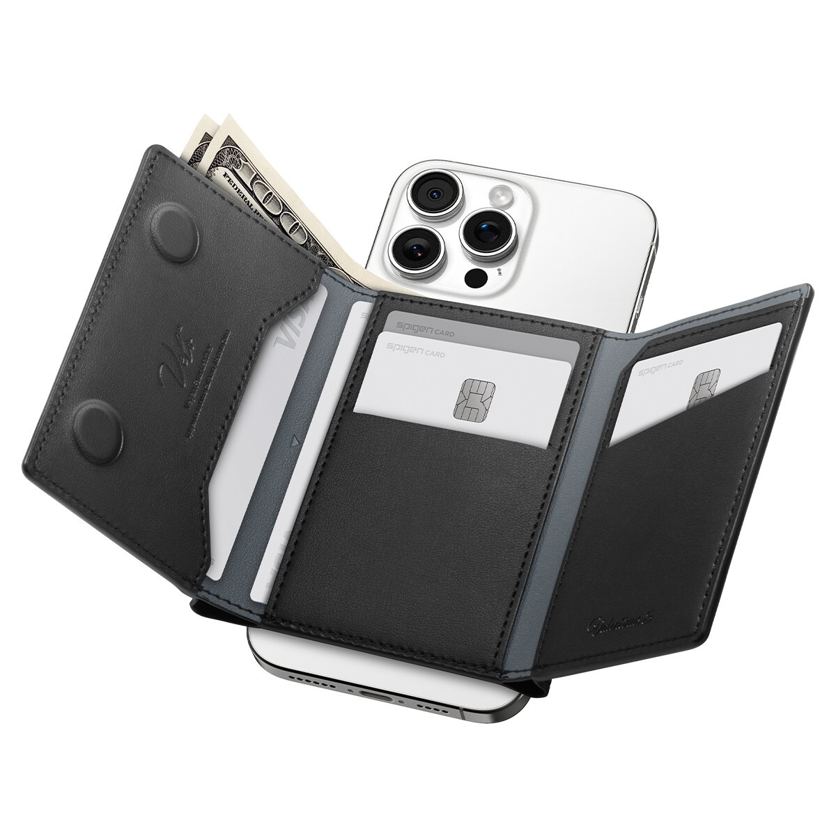 For iPhone Spigen MagSafe Card Holder Valentinus S (MagFit)