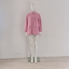 Alexa Chung X Barbour Pink Jacket Uk 10 Eu 38 Collared Chore Bubblegum Coat Rare