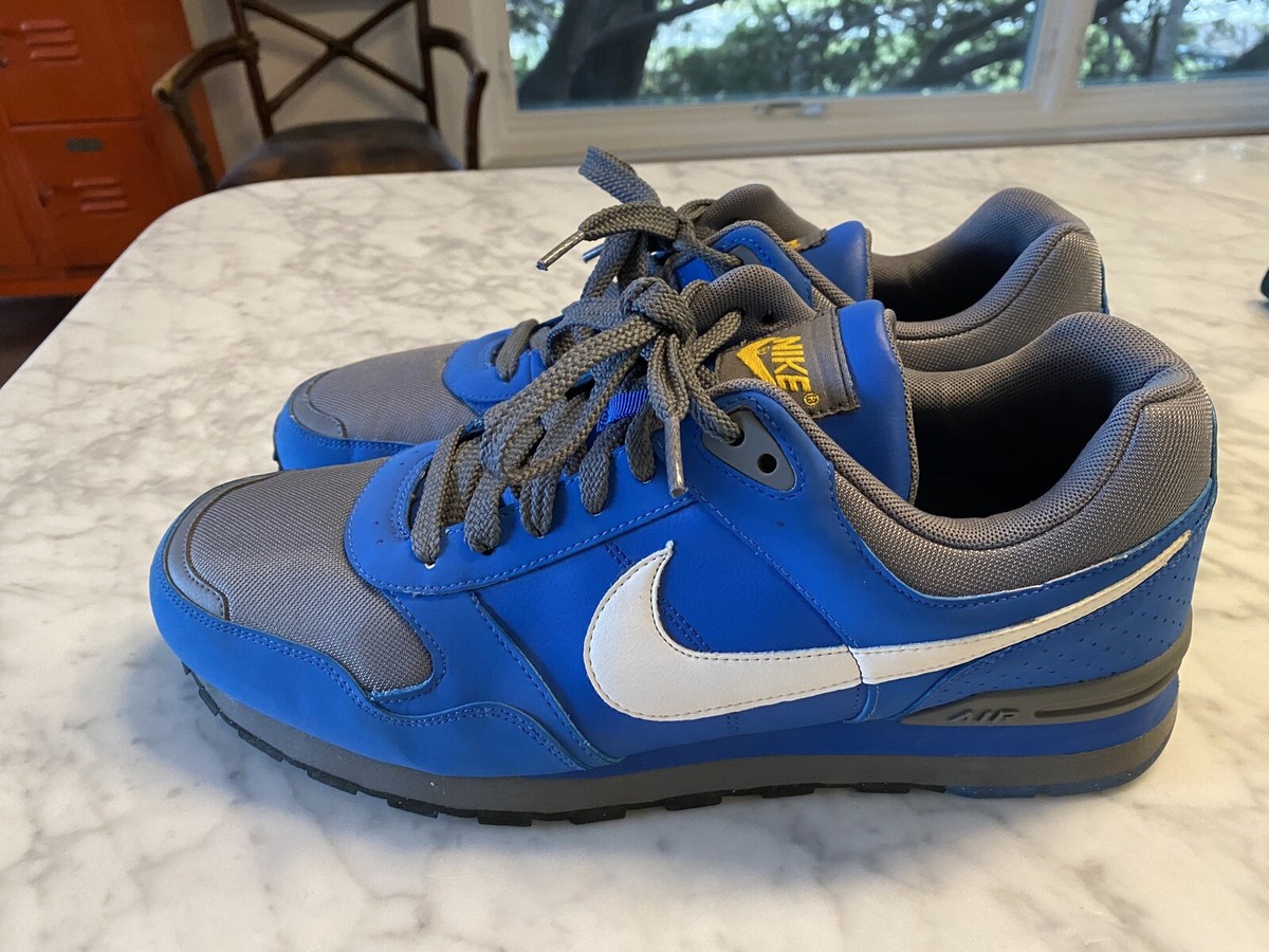 Nike Air Shoes MS78 LE Mens Size Signal Blue Cool Gray 2012