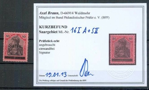 Saar 16I PF A + SII ABART * MH BPP FIND 500EUR (E1021