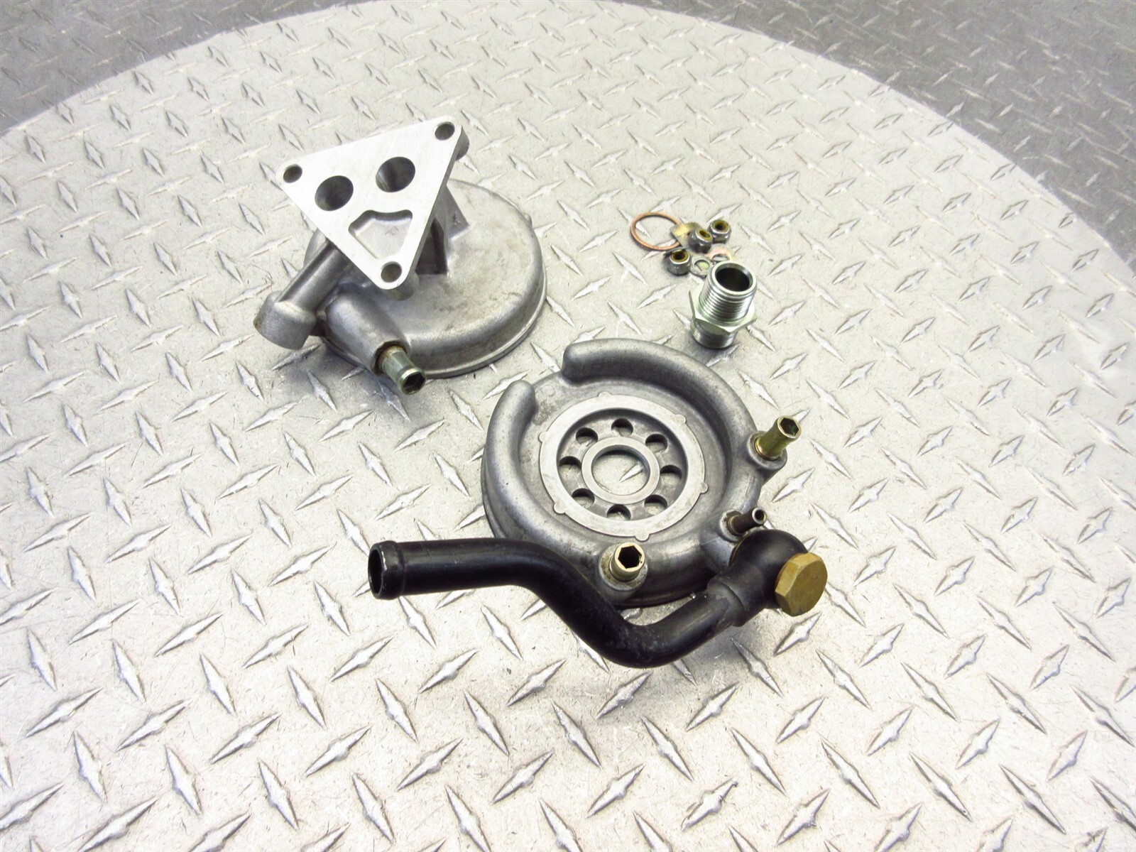 1995 Ferrari 355 F355 Spider Motronic 2.7 Oil Filter Base Plate Housing 157677