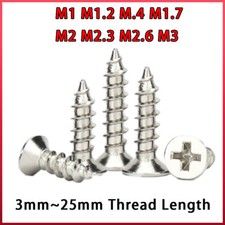 Countersunk Self Tapping Pozi Wood Chipboard Screws M1 M1.2 M1.4 M1.7 M2 M2.3m3 Countersunk Self Tapping Pozi Wood Chipboard Screws M1 M1.2 M1.4 M1.7 M2 M2.3m3
