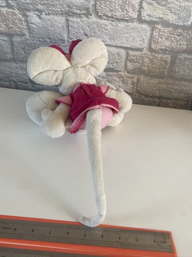 Diddl Diddlina Depeche Mouse Plush 34cm Wearing Pink Pinafore Very Soft - Picture 8 of 8