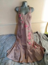 Debenhams Debut Halterneckline Dress with Embroidered design. Size 10 Excellent