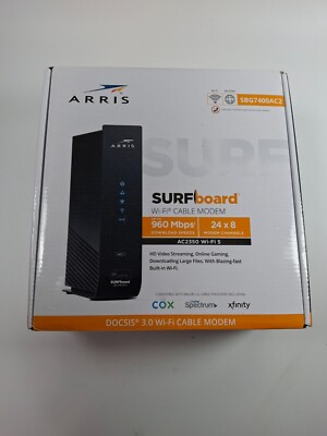 ARRIS SURFboard SBG7400AC2 DOCSIS 3.0 Cable Modem + AC2350 Wi-Fi 5