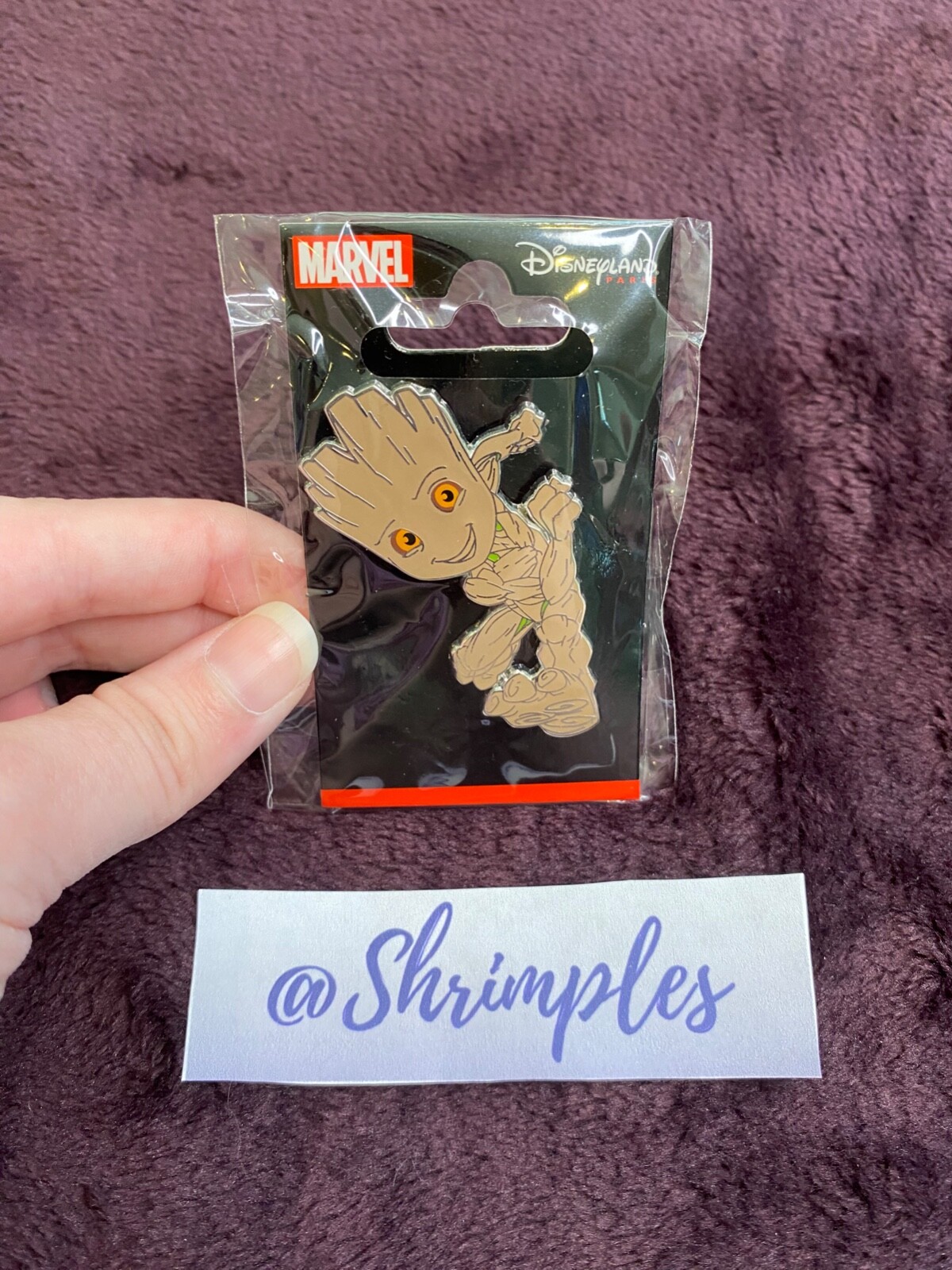 DISNEY PARIS PIN MARVEL Baby Groot Studios Exclusive DLP NEW on Card OE