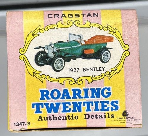 Cragstan 1927 Bentley 1:24 Plastic Model Vintage 1960s Hong Kong Made Boxed - Picture 23 of 23