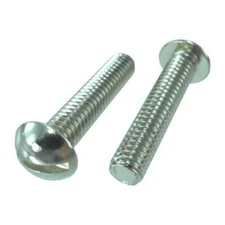 10/24 X 4" Zinc Plated Round Head Phillips Machine Screws (Pack of 12)