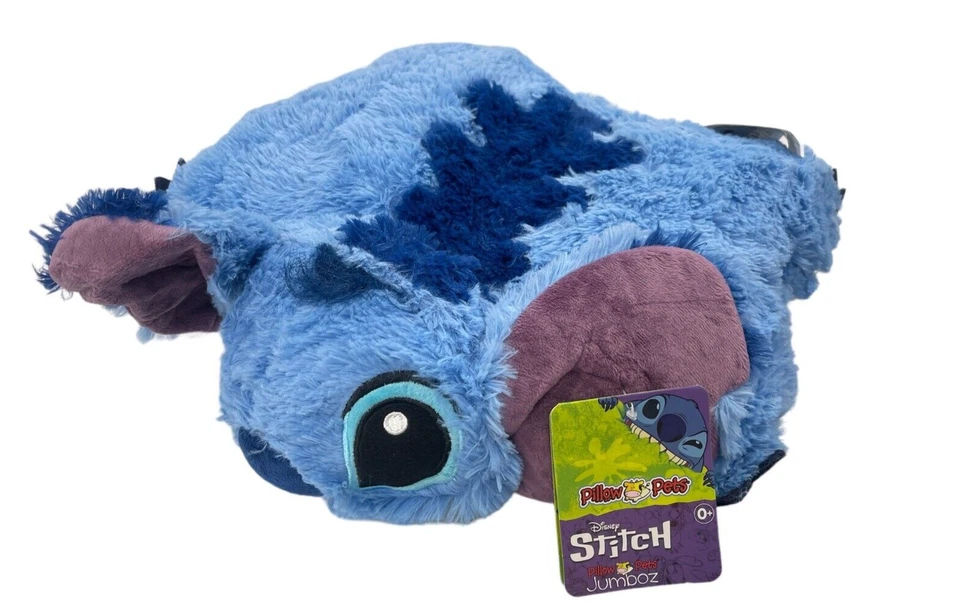 Stitch Pillow Pets Disney Lilo & Stitch Stuffed Animal Plush Toy Blue 13”x13”x8” - Image 4 of 4