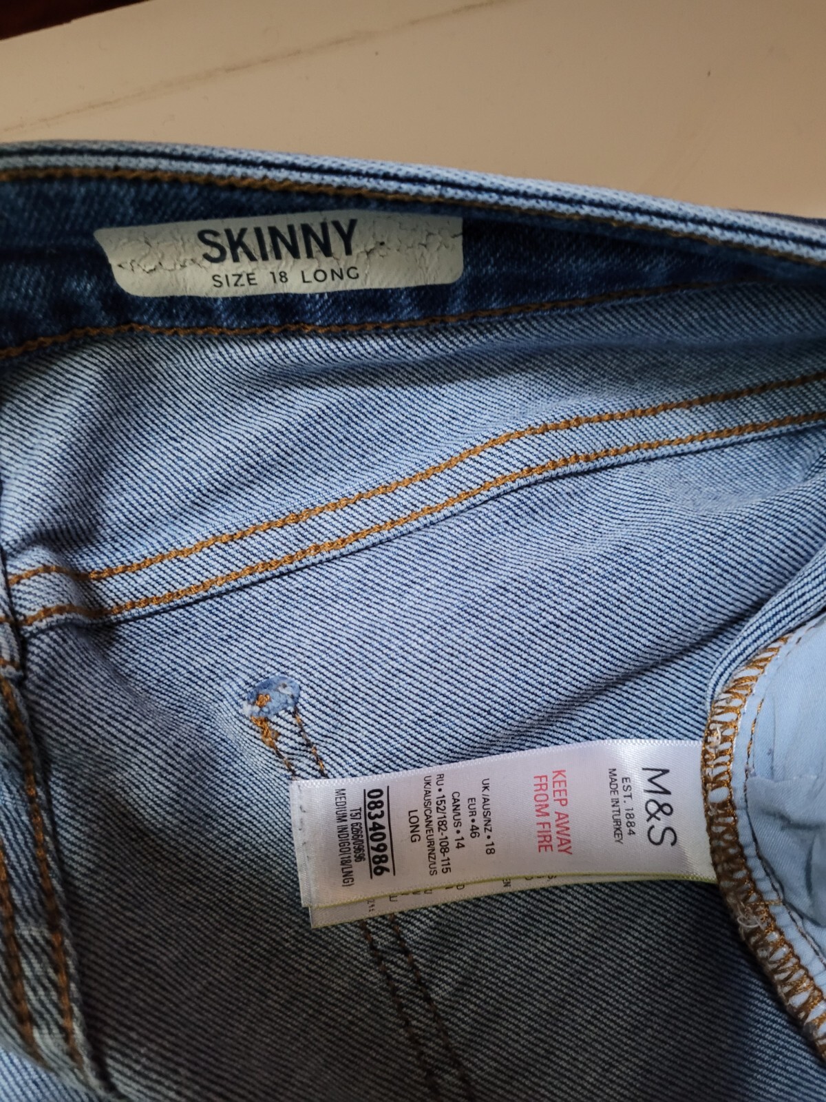 M&S COLLECTION SKINNY SIZE 18 LONG JEANS eBay