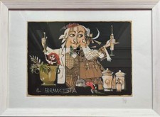 Il Farmacista Paolo Fresu Opera SERIGRAFIA Firmata e Numerata con Cornice PopArt