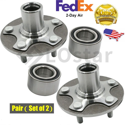 Pair(2) Front Wheel Hub & Bearing Fits 93-02 Nissan Quest 97-02 Mercury villager