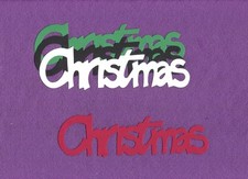 CHRISTMAS die cuts scrapbook cards