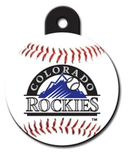 MLB Engraved Colorado Rockies Pet ID Tag fast ssh