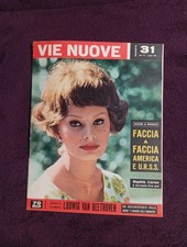 Rivista Anni 50 60 Vie Nuove 1959 Sofia Loren Copertina Cover