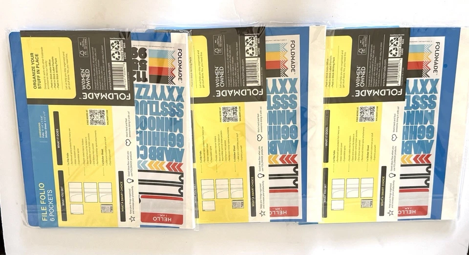 FOLDMADE Tablet Sleeve-Blue, Universal Up To 10” NEW (3-PACK) FREE SHIPPING - Image 2 of 4