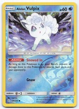 Carta Pokemon Alolan Vulpix 39/236 Eclissi Cosmica Reverse Holo nagimiso LP 1-1-42