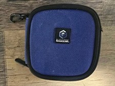 Nintendo Gamecube 12 Game Disc Holder Indigo Blue Travel Case Cloth Zip Pouch