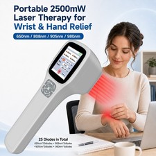 Class 4 Cold Laser Therapy Device for Pain Relief Touchscreen 0-2.5W Adjustable