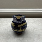 Blue & Beige Grapes Pattern Glossy Ceramic Creamer Pitcher w/ Handle — photo 4