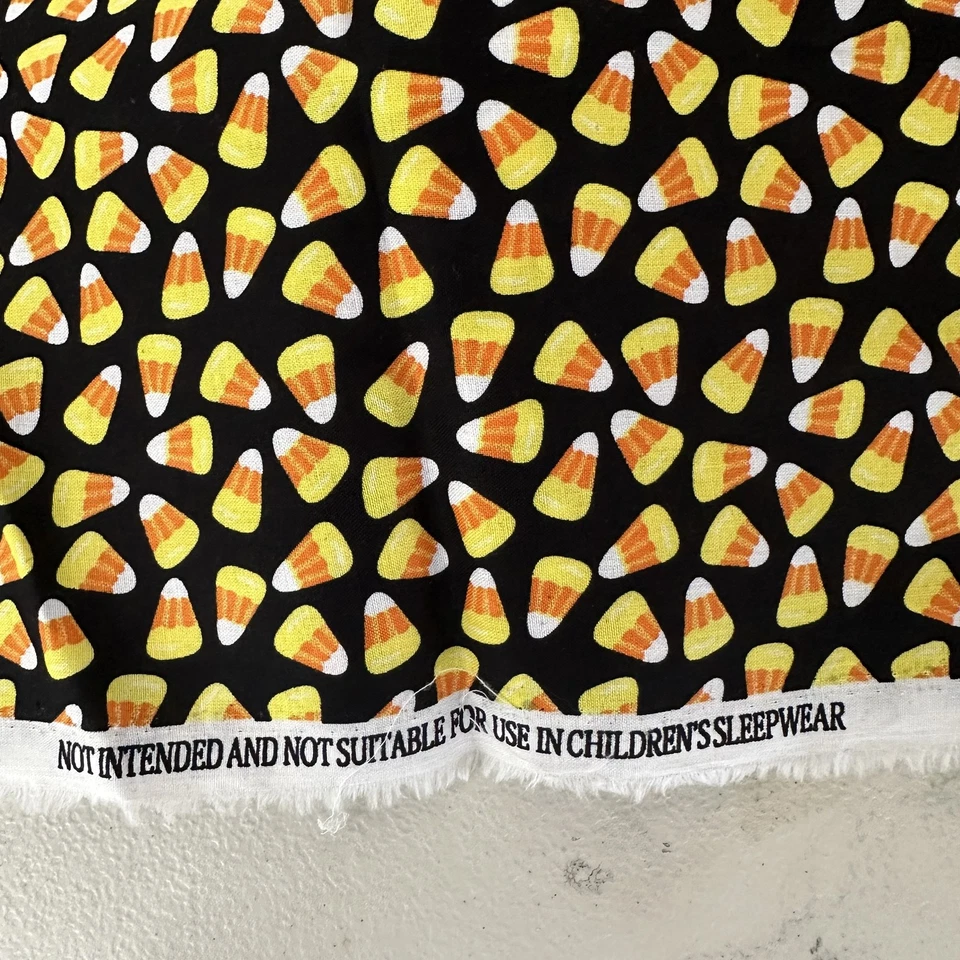RTC Fabrics Candy Corn Halloween Quilting Fabric 5 3/8 Yards 44" Wide Novelty - Image 2 of 4