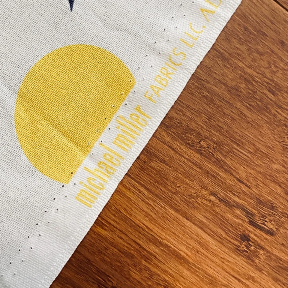 1 YD Novelty Floral Fabric Big Plain Jane Michael Miller - Image 3 of 4