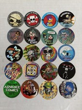 90 s POG Collection - Lot of 89 POGs w Case