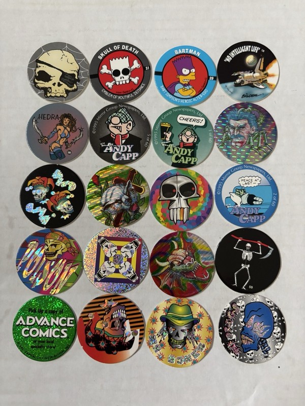 90 ’s POG Collection - Lot of 89 POGs w Case