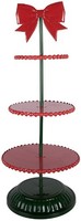 Etagere Eisen 3-Stufig GläNzend 31X80 Cm Rot GrüN Clayre & Eef 6Y6004