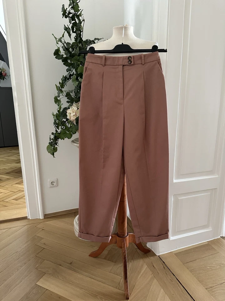 TOPSHOP JEANS HOSE BOYFRIEND KAROTTE HIGH WAIST SENFROT GR. US 2 D 34 XS wie NEU